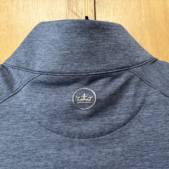 NWT Peter Millar Crown Navy Crafted Stealth Performance 1/4 Zip Blue Vest Small - Picture 11 of 11